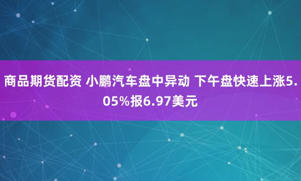 商品期货配资 小鹏汽车盘中异动 下午盘快速上涨5.05%报6.97美元